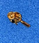 Golden Ice Cream Scoop Lapel Pin With Back Shiny Color. Fixed Price $10.99.