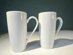 German Konitz Coffee Bar Mirage Cocktail Mug Set 2 White Porcelain Skinny. Fixed Price $21.91.