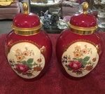 Stunning Antique Porcelain Ginger Jars/ Vases By Thomas Ivory Bavaria 1940. Fixed Price $275.00.