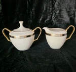 Lenox China Presidential Collection Hancock Creamer & Sugar Bowl W/ Lid Nwot. Fixed Price $96.11.