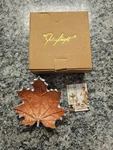 Julia Knight 6" Maple Leaf Petite Bowl Spice Color Aluminum & Enamel New Box. Fixed Price $39.99.