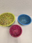 Zak! Confetti Nesting Bowls Set Of 3 Green Blue Pink. Fixed Price $32.99.