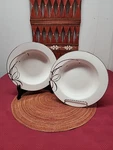 Kate Spade New York By Lenox Belle Boulevard Soup Bowls 9" Set Of 2 Box. Fixed Price $125.00.