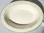 George Jones & Sons Josephine Rhapsody Oval Vegetable Serving Bowl Embossed Rim. Fixed Price $22.00.