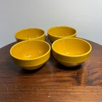 Anthropologie Bowls Yellow Stoneware Cereal Soup Ice Cream Set Of 4. Fixed Price $41.39.
