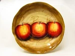 Fruition By Tabletops Unlimited 14" Pasta Serving Bowl Grapes Words Scalloped. Fixed Price $45.48.