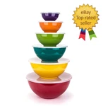 Melamine Mixing Bowls With Lids - 6 Piece And Plastic. Fixed Price $41.24.
