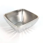 Vollrath 18-8 24 Oz. 47680 Double Wall Square Fluted Serving Bowl 5-1/2" Wide. Fixed Price $24.95.
