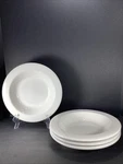 4 Vintage Hall Pottery #1993 Ivory 11.5 Dinner Pasta Bowls Usa Rare. Fixed Price $60.00.