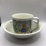 Vintage Little Grey Rabbit & Her Friends Cup Bowl Set Adams 2-PIECE Childrens. Fixed Price $24.99.