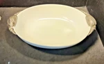 Vagabond House Marine Life Oval Bowl Pewter Sea Shell Handles 13" Coastal Beach. Fixed Price $55.00.