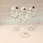 Luminarc Balloon Wine Glasses Crasel France 20 Oz. 9" H - 3 Pcs Total. Fixed Price $37.95.