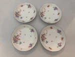 Set Of (4) - Union China Czechoslovakia 8" Soup Cereal Bowls Floral. Fixed Price $18.75.