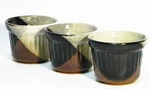 Vintage Pottery Craft Usa Custard Cups Ramekins Robert Maxwell Set 3. Fixed Price $14.95.