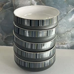 Denby England Jet Stripes Cereal Soup Bowl 6" Set Of 5. Fixed Price $268.00.