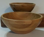 Wooden Bamboo Set Of 2 Nib Salad Bowls, Totally California. Fixed Price $22.50.