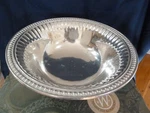 Wilton 12" Armetale Pewter Round Bowl Flutes & Pearls #272184 W/org Box. Fixed Price $19.95.