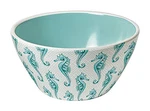 Merritt - Melamine Round Dipping Bowl Turquoise Trellis 5". Fixed Price $10.50.