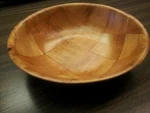 (set Of 8) Weaved Wooden Bowls 6" Salad Dishwasher/toxic Safe. Fixed Price $13.95.