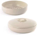 Berghoff Ron Stoneware Covered Bowl With Steamer. Fixed Price $53.15.