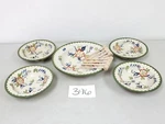 Temp-tations Old World Green 7PC Pasta Bowl Set By Tara W/ Frugal Gourmet Server. Fixed Price $74.99.