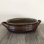 Crate & Barrel Oval Casserole 1 Dish Au Gratin Bowls Brunswick Stoneware Marbled. Fixed Price $7.34.
