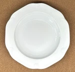 Eclectique White Set Of 2 Rim Soup Bowls 8.5" Pillivuyt France Embossed Shells. Fixed Price $34.99.