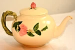 Franciscan Desert Rose Tea Pot 10" X 6" Hand-painted California Usa W/lid. Fixed Price $29.99.