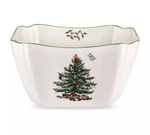 Spode Christmas Tree Fine Porcelain 10 Inch Large Square Serving Bowl (GSHF2). Fixed Price $48.99.