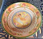 Zrike Danna Cullen Pasta Serving Bowl Chanticleer Rooster Large 13" Nwt. Fixed Price $35.00.