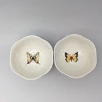 2 Lenox Butterfly Meadow Dessert Bowls 4 " Green Band Pink. Fixed Price $13.73.