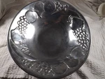 Wilton Armetale 12.75" Diameter Pewter Bowl Fruit Design. Fixed Price $16.00.