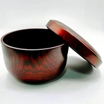 Chinese Zitan ?or Namu? Wood Bowl With Lid 7" 3.5 Deep Makers Mark *read. Fixed Price $35.00.