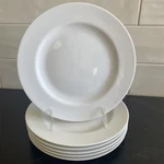SET/6 Euc! Tognana Porcellane White 8.25" Salad Dessert Plates Italy. Fixed Price $59.95.