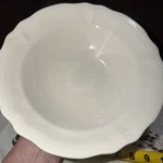 Vintage Federalist Ironstone White Soup Bowls Scalloped Japan 4238 Stoneware. Fixed Price $24.99.