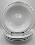 4 Williams Sonoma Everyday Luxury 9 3/8" Wide Rim Soup Pasta Bowl White. Fixed Price $32.00.