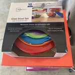 Mainstays Glass Mixing Bowl Set 10PC Dishwasher Safe Bpa-free Home Kitchen Tools. Fixed Price $20.00.