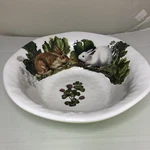 Michel Design Works Melamine Garden Bunny Rabbit Floral Cabbage Serving Bowl. Fixed Price $9.98.
