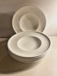 Villeroy & Boch Set Of 6 Artesano White Wide Rim Pasta Soup Bowls 11 7/8". Fixed Price $100.00.
