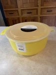 Mainstays Yellow Mixing Bowl With Lid 10 6 Non Skid Base Dishwasher Safe Nwt. Fixed Price $13.00.