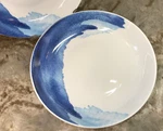 Pasta Bowls Set Of 4 Indigo Wash By Tarhong. Pretty Abstract Design. New.. Fixed Price $48.99.