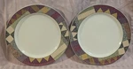 Set Of 2 Studio Nova Palm Dessert Salad /bread Plates 8 1/4" Excellent Used Cond. Fixed Price $11.99.