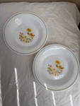 Arcopal France ARP3 Yellow Flowers Rimmed Soup Bowls. Fixed Price $12.00.