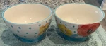 The Pioneer Woman Set Of 2 Bloom Dots Turquoise Footed Bowl 6 CERP3-875. Fixed Price $22.50.