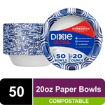 Dixie Ultra Disposable Paper Bowls, 20 Oz, Multi-color, 50 Count. Fixed Price $8.97.