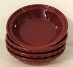 4 Longaberger Vitrified Pottery Woven Traditions Paprika 7" Bowls Usa -retired. Fixed Price $59.48.
