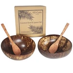 Coconut Bowls And Spoon Gift Set - Eco Friendly Vegan Organic. Fixed Price $18.95.