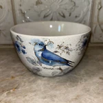 Certified International Indigold Blue Bird Cereal Soup Bowl Lisa Audit White. Fixed Price $19.99.