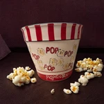 Elevated Movie Nights Kitchen Prep 101 Large Ceramic Popcorn Bowl. Fixed Price $13.00.