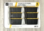 Members Mark Mini Tote Bins Teeny Tiny Storage Container Yellow Lid Lowes 6 Pack. Fixed Price $27.97.